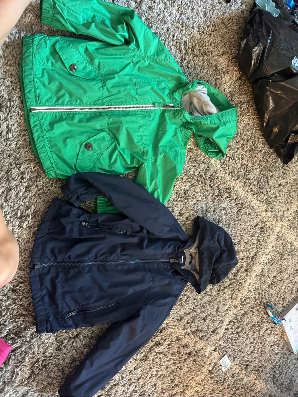GAP Kids' Green Hooded Rain Jacket